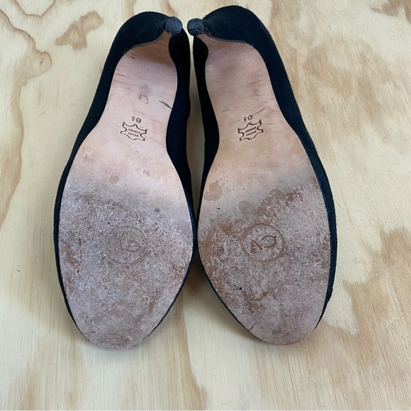 Cynthia Vincent Black Suede Solange Strappy Heels - Picture 6 of 6